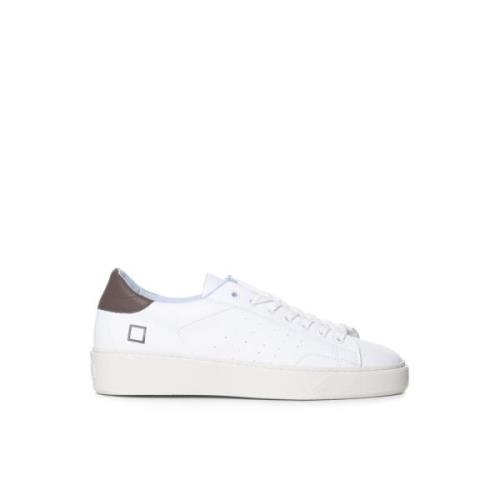 D.a.t.e. Vita Läder Låga Sneakers White, Herr