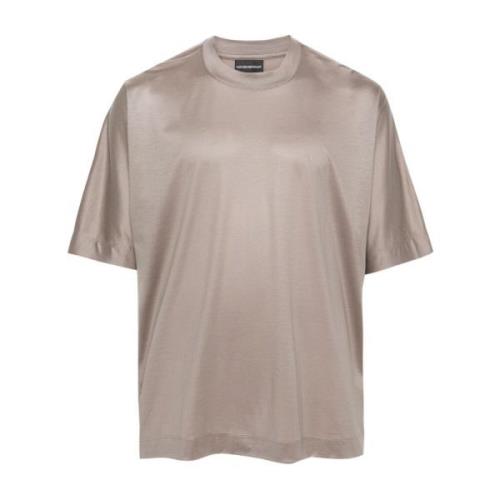 Emporio Armani T-Shirts Beige, Herr