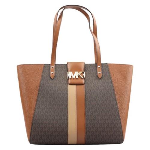 Michael Kors Karlie PVC Axelväska Brown, Dam