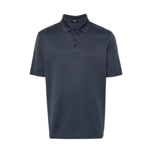 Herno Polo Shirts Blue, Herr