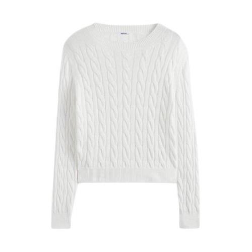 Aspesi Round-neck Knitwear White, Dam