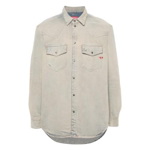 Diesel Casual Shirts Beige, Herr