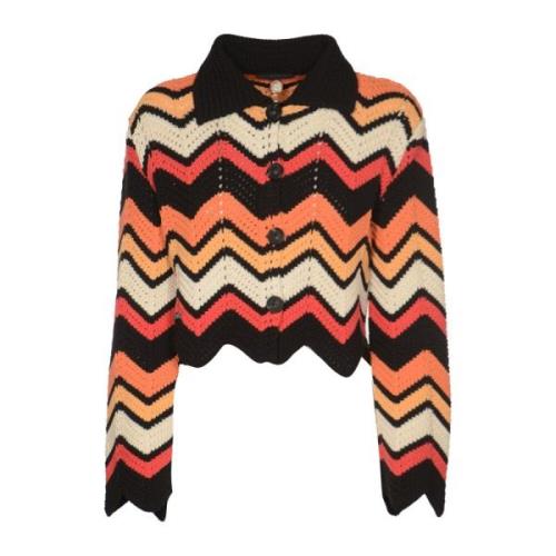 Alanui Chevron Sunset Orange Jacka Multicolor, Dam