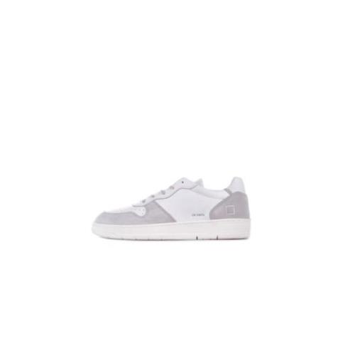 D.a.t.e. Vita Mocka Sneakers Genombrutna Detaljer White, Herr