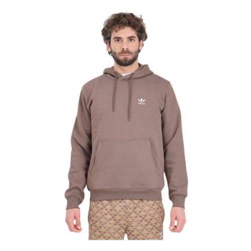 Adidas Originals Brun Hoodie Trefoil Essentials Brown, Herr