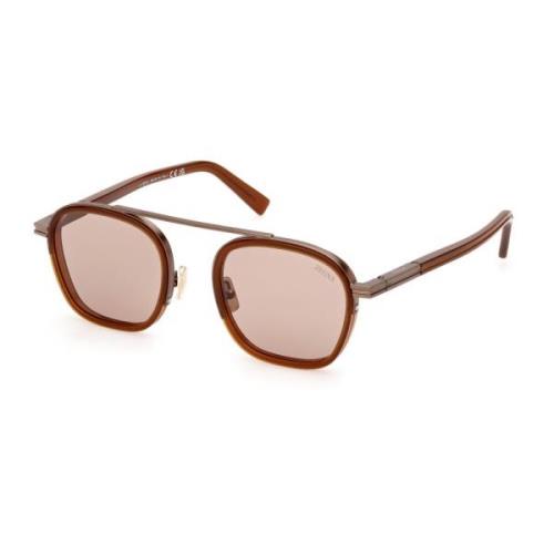 Ermenegildo Zegna Solglasögon Brown, Herr