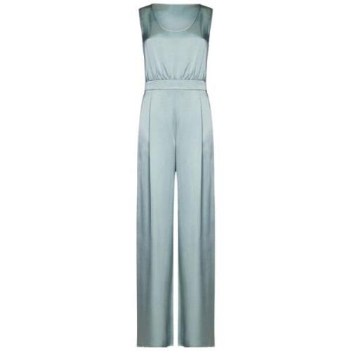 Max Mara Studio Snygg Jumpsuit Blue, Dam