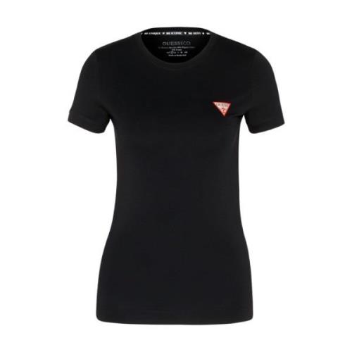 Guess Stretch T-shirt - Svart, Slim Fit, Korta ärmar Black, Dam