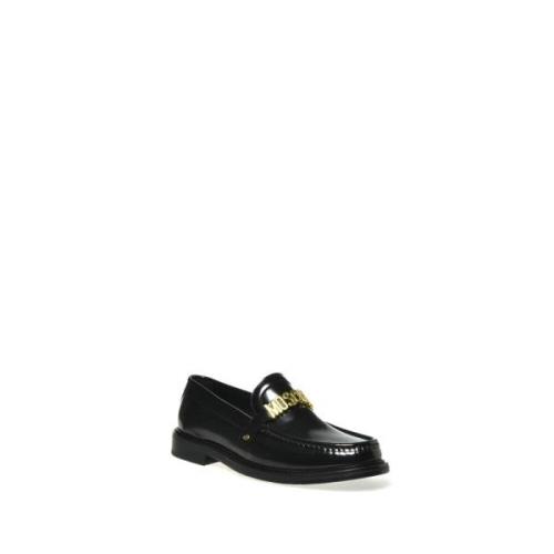 Moschino Svarta platta skor snygg design Black, Herr