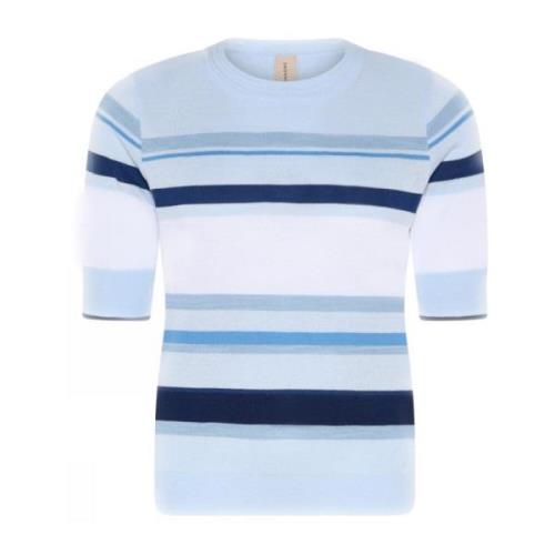 Skovhuus Round-neck Knitwear Blue, Dam