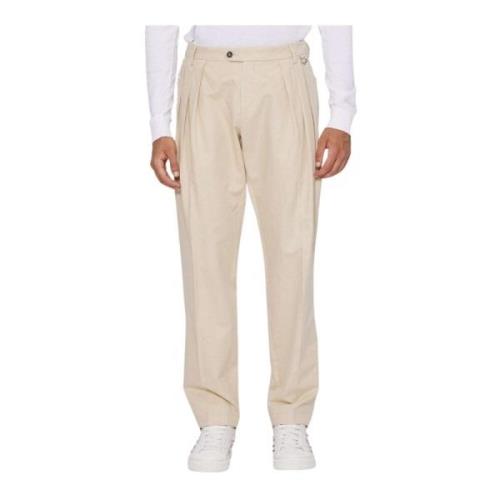 John Richmond Straight Trousers Beige, Herr