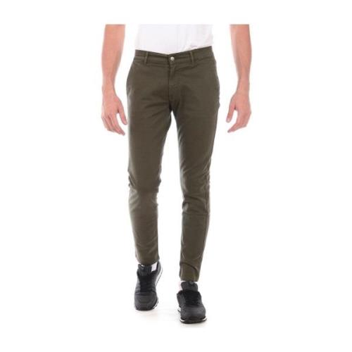 Daniele Alessandrini Slim Fit Byxor Green, Herr