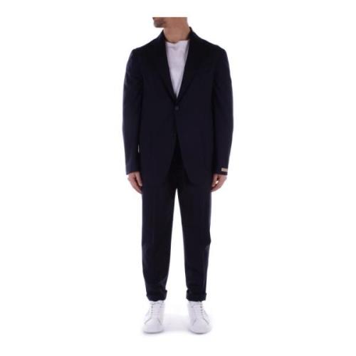 Briglia Single Breasted Suits Blue, Herr