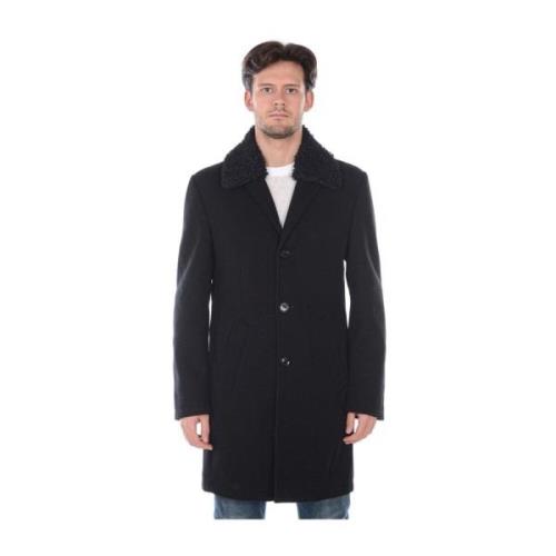 Daniele Alessandrini Serious Fur Trim Jacka Kappa Black, Herr