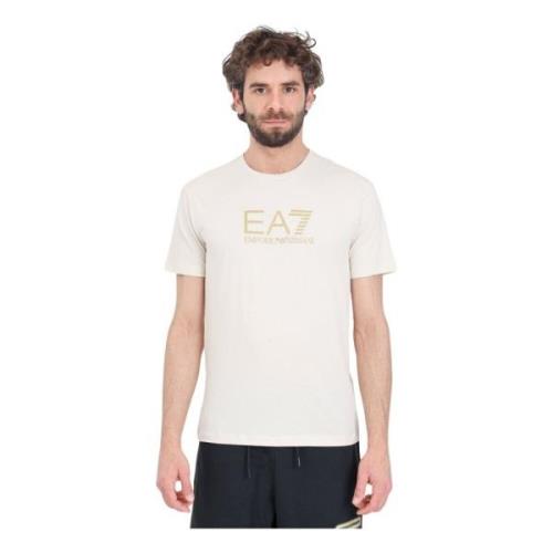 Emporio Armani EA7 T-Shirts Beige, Herr