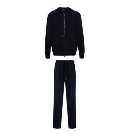 Brioni Straight Trousers Blue, Herr