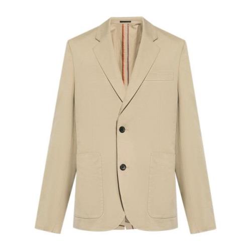 PS By Paul Smith Blazer med fickor Beige, Herr