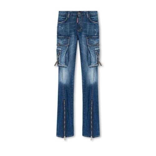 Dsquared2 Blåa Jeans för Kvinnor Aw23 Blue, Dam