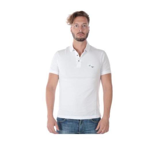 Emporio Armani Polo Shirts White, Herr