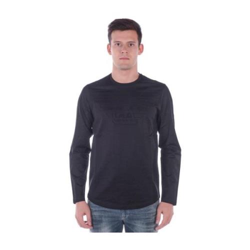 Emporio Armani Mysig Stickad Tröja Pullover Black, Herr