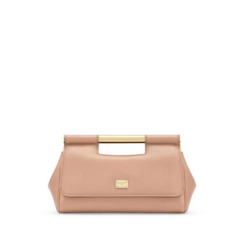 Dolce & Gabbana Beige Vitello Plonge Handväska Beige, Dam