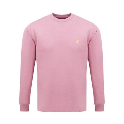 Lyle & Scott Casual Crewneck Sweatshirt för Män Pink, Herr