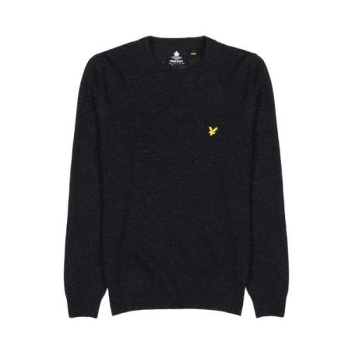 Lyle & Scott Klassisk Pullover Tröja Black, Herr