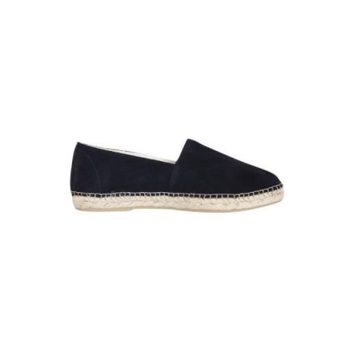 Selected Homme Blå Mocka Espadrilles Slip-On Blue, Herr