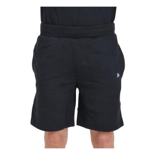 New Era Svarta Essentials Elastiska Midjeshorts Black, Herr