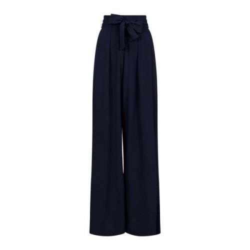 Neo Noir Wide Trousers Blue, Dam