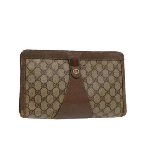 Gucci Vintage Pre-owned Laeder gucci-vskor Beige, Dam