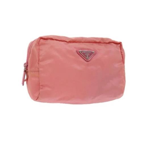 Prada Vintage Pre-owned Nylon prada-vskor Pink, Dam