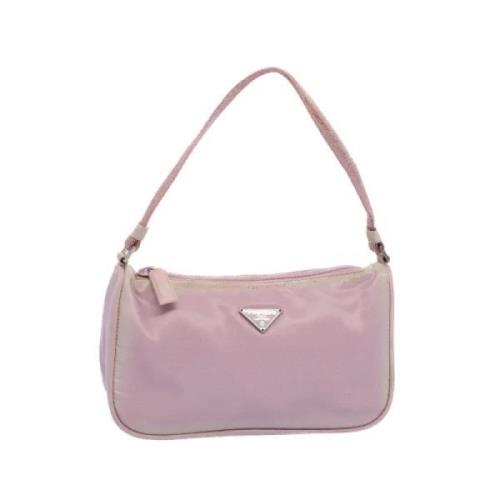 Prada Vintage Pre-owned Nylon prada-vskor Pink, Dam