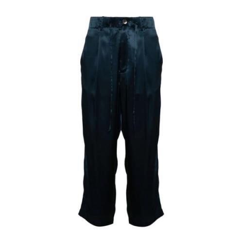 Pierre-Louis Mascia Wide Trousers Blue, Dam