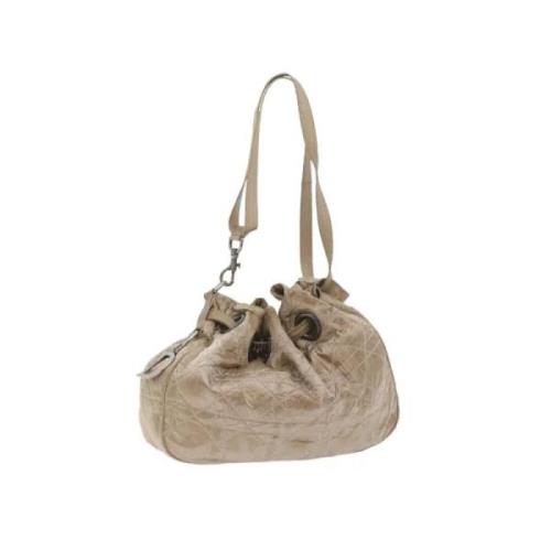 Dior Vintage Pre-owned Nylon dior-vskor Beige, Dam