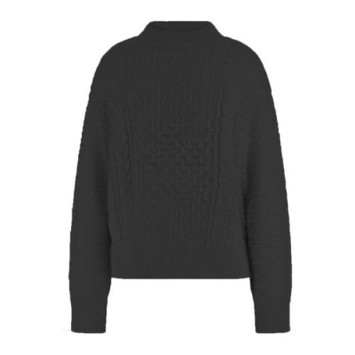 Guess Round-neck Knitwear Black, Dam