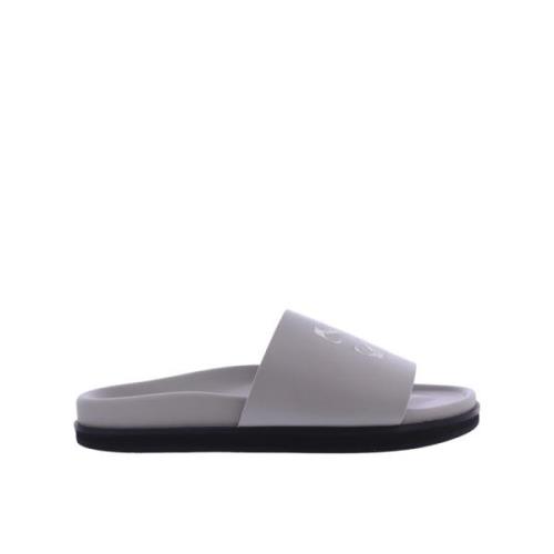 Off White Flip Flops Gray, Herr