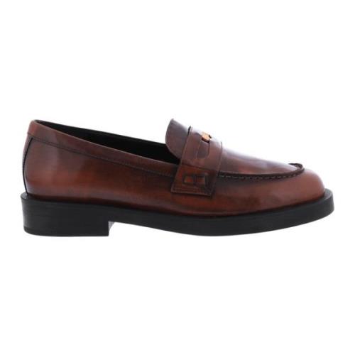 Paris Punk Brun Penny Loafer Damesskor Brown, Dam