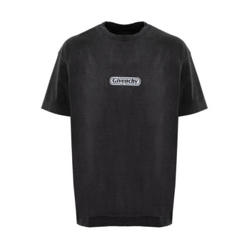 Givenchy Flames Logo T-shirt Svart Black, Herr