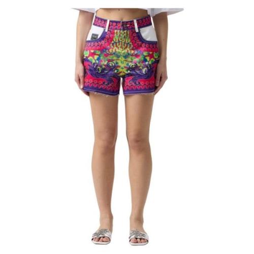 Versace Jeans Couture Denim Fantasy Shorts Multicolor, Dam