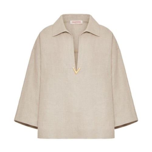 Valentino Blouses Beige, Dam