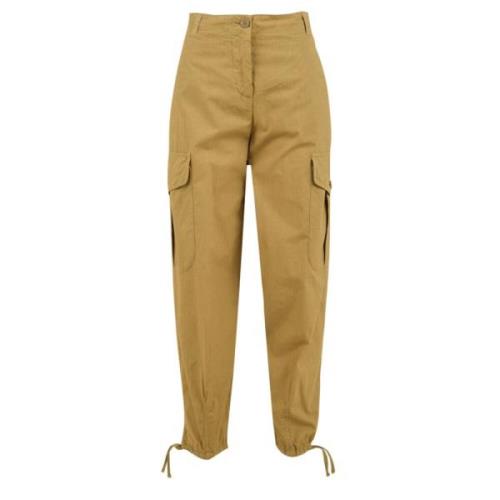 Aspesi Tapered Trousers Beige, Dam