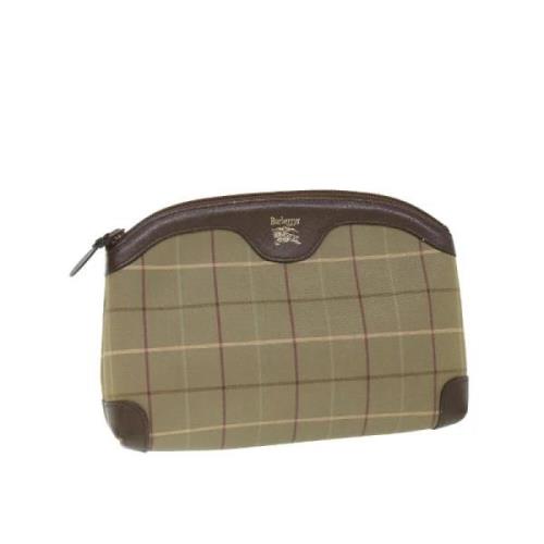 Burberry Vintage Pre-owned Nylon kuvertvskor Green, Dam