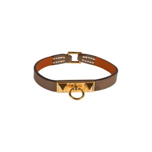 Hermès Vintage Pre-owned Laeder armband Brown, Dam