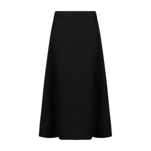 Jil Sander Svarta A-Linje Kjolar Black, Dam