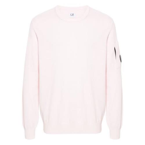 C.p. Company Round-neck Knitwear Pink, Herr