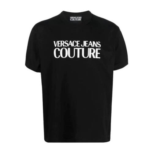 Versace Jeans Couture Svart T-shirt och Polo Kollektion Black, Herr