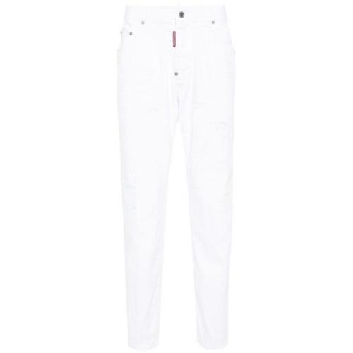 Dsquared2 Slim-fit Trousers White, Herr