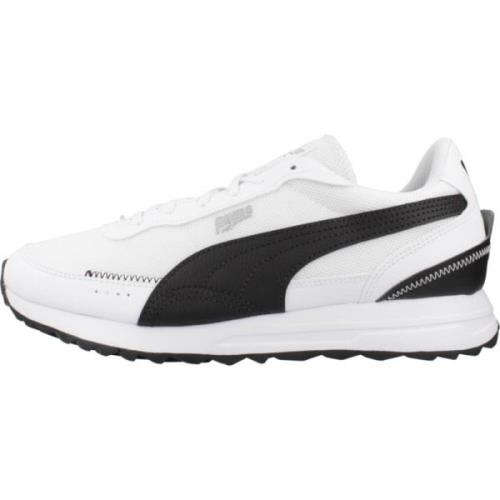 Puma Herr Road Rider Läder Sneakers White, Herr