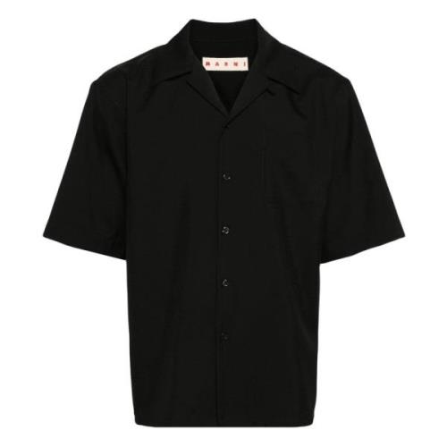 Marni Short Sleeve Shirts Black, Herr